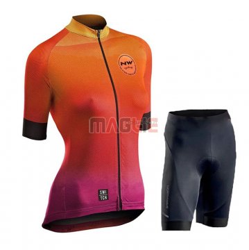 Maglia Donne Northwave Manica Corta 2020 Arancione