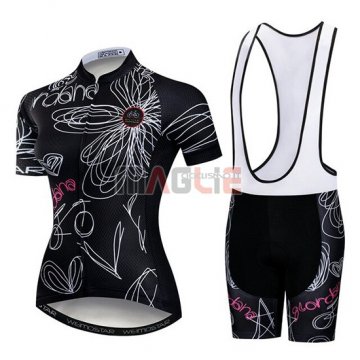 Maglia Donne Weimostar Manica Corta 2019 Nero Bianco Rosa