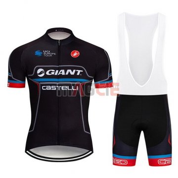 Maglia Giant Castelli Manica Corta 2019 Nero Rosso