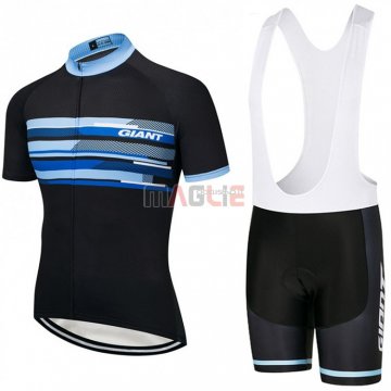 Maglia Giant Manica Corta 2018 Nero e Blu