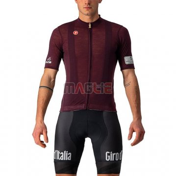 Maglia Giro d'Italia Manica Corta 2021 Spento Rosso