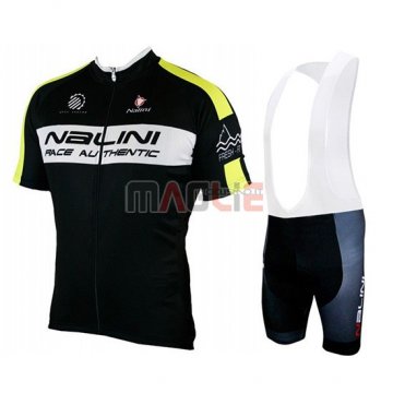 Maglia Nalini Manica Corta 2019 Nero Giallo