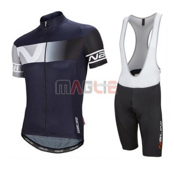 Maglia Nalini manica corta 2016 blu e nero