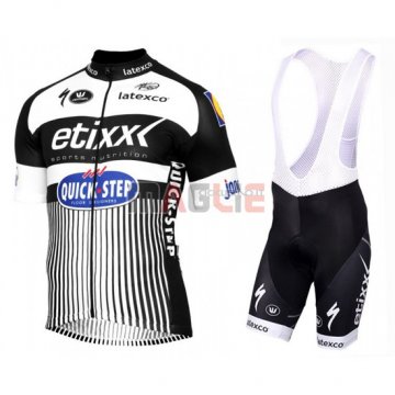 Maglia Quick Step manica corta 2016 bianco e nero