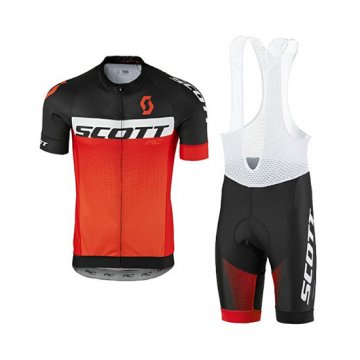 Maglia Scott Manica Corta 2017 nero e arancione