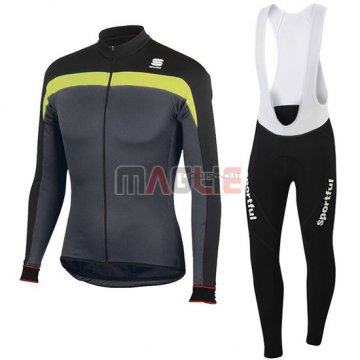 Maglia Sportful manica lunga 2016 nero e giallo