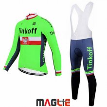 Maglia Tinkoff Manica Lunga 2017 Verde