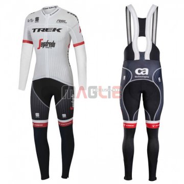 Maglia Trek Segafredo Manica Lunga 2017 Bianco