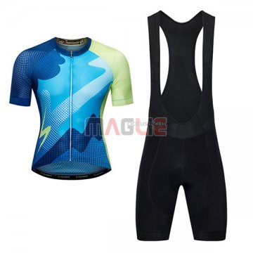 Maglia Ykywbike AA04 ADH04 Manica Corta 2017 Blu