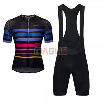 Maglia Ykywbike AA09 ADH09 Manica Corta 2017 Nero e Blu