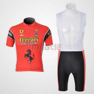 Maglia Ferrari manica corta 2010 nero e rosso