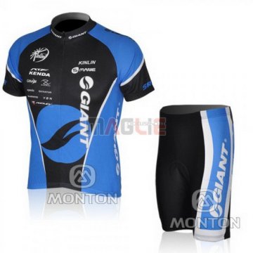 Maglia Giant manica corta 2010 nero e blu