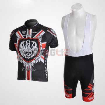 Maglia Rock racing manica corta 2010 nero e rosso