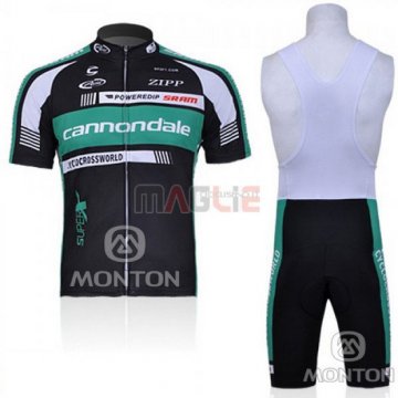 Maglia Cannondale manica corta 2011 nero e vede militare