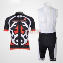 Maglia Castelli manica corta 2011 rosso e nero