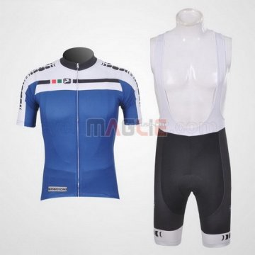 Maglia Giordana manica corta 2011 bianco e blu