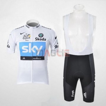 Maglia Sky manica corta 2011 bianco e celeste