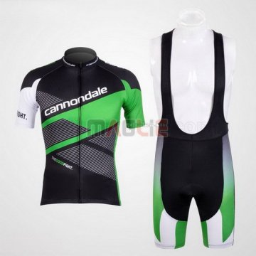 Maglia Cannondale manica corta 2012 nero e verde