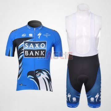 Maglia SaxoBank manica corta 2012 blu