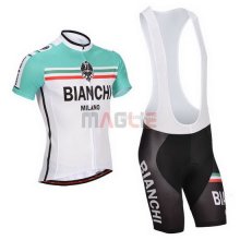 Maglia Bianchi manica corta 2014 bianco e verde