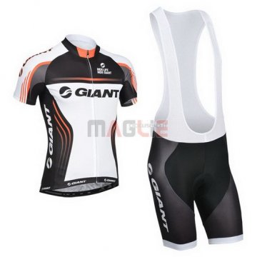 Maglia Giant manica corta 2014 bianco e nero