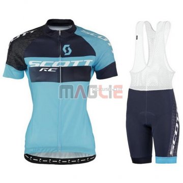 Donne Maglia Scott manica corta 2016 blu e nero