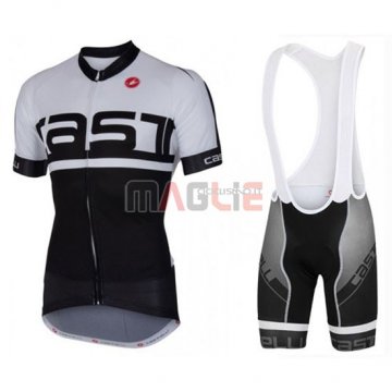 Maglia Castelli manica corta 2016 bianco e nero