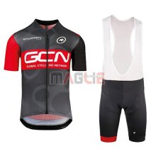 2018 Maglia GCN Manica Corta Nero e Rosso