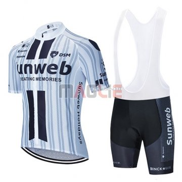 Maglia Sunweb Manica Corta 2020 Bianco Nero