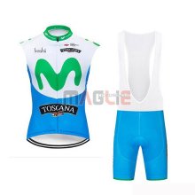 Gilet Antivento Movistar 2019 Bianco Blu Verde