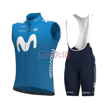 Gilet Antivento Movistar 2021 Blu