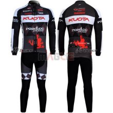 Maglia Kuota manica lunga 2011 nero e bianco