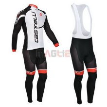 Maglia Castelli manica lunga 2013 bianco e nero