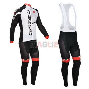 Maglia Castelli manica lunga 2013 bianco e nero
