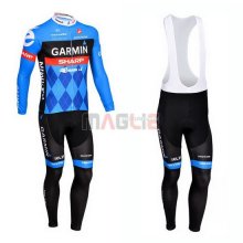 Maglia Garmin manica lunga 2013 blu