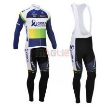 Maglia GreenEDGE manica lunga 2013 blu e bianco