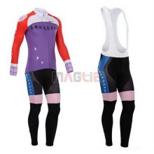 Maglia CyclingBox manica lunga 2014 rosso e viola