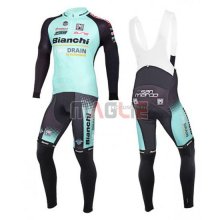 Maglia Bianchi manica lunga 2016 nero e verde