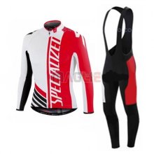 Maglia Specialized manica lunga 2016 rosso e bianco