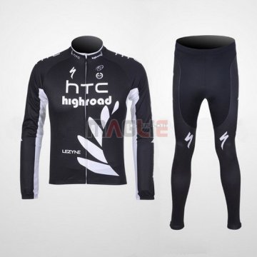 Maglia HTC Highroad manica lunga 2011 nero