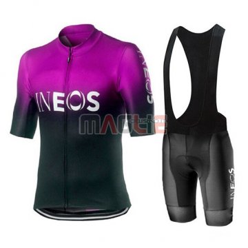 Maglia Castelli Ineos Manica Corta 2019 Nero Viola