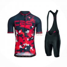 Maglia Castelli Manica Corta 2021 Rosso Spento Blu