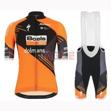 Maglia Donne Boels Dolmans Manica Corta 2019 Arancione