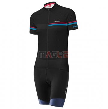 Maglia Donne Loffler Manica Corta 2020 Rosa Blu Nero