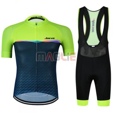 Maglia Jokvie Manica Corta 2019 Verde Spento Blu