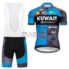 Maglia Kuwait Manica Corta 2019 Blu Grigio