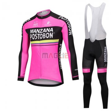 Maglia Manzana Postobon Manica Lunga 2018 Rosa