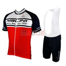 Maglia Nalini Manica Corta 2019 Bianco Rosso Nero