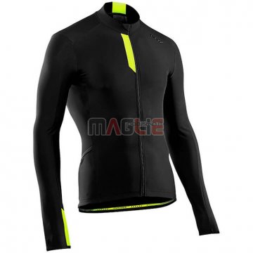 Maglia Northwave Manica Lunga Nero Giallo