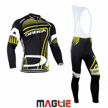 Maglia Orbea Manica Lunga 2017 Giallo e Nero